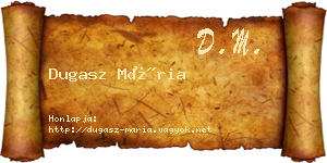 Dugasz Mária névjegykártya